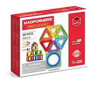 Unbekannt-Magformers Basic Plus 30 Magnetic Construction Set with Circle Pieces dlg, Color Azul, Rojo, Naranja, Verde, púrpura 715015
