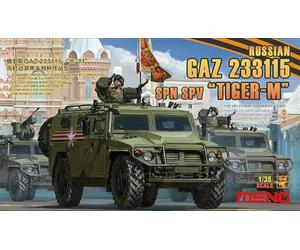 Unbekannt Meng 1:35 GAZ 233115 Russian Tiger M SPN SPV, Kit de Modelo, MNGVS-008