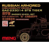 Unbekannt Meng SPS-025 Escala 1:72 Russian GAZ-233014 STS Tiger Sagged Juego de Ruedas