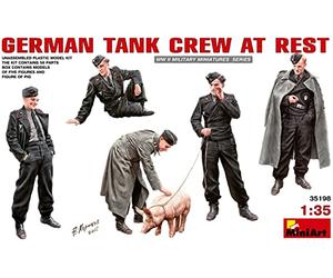 Unbekannt MiniArt 35198 1:35 Fig. DT. Tripulación en Reposo (6) Reproducción Fiel al Original, construcción de maquetas, Kit de plástico, Manualidades, afición, Pegado, maqueta, Montaje, sin Pintar