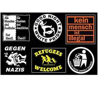 Unbekannt Parches para planchar contra Nazis, paquete de 6 unidades