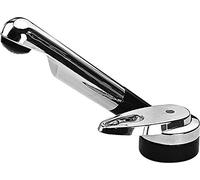 Unbekannt Reich Grifo de cerámica mono, grifo de cocina, grifo microinterruptor, caño giratorio, negro