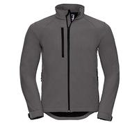 Unbekannt Russell - Chaqueta de Soft Shell (Talla: hasta 4XL) Gris Plateado Talla:Small