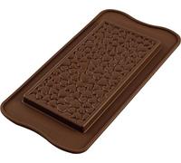 Unbekannt silikomart | SCG38 Molde de Silicona para Bombones Love Choco Bar, Antiadherente, Pack de 1 Molde para Bombones, Easy Choc, 155 x 76 mm, h 8,5 mm, Volumen 85 ml, Made in Italy
