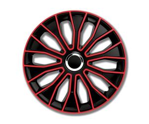 Unbekannt - Tapacubos petex Conjunto 14 Pulgadas voltec Pro Negro Negro/Rojo (1350 a 3528)