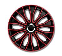 Unbekannt - Tapacubos petex Set 16 Pulgadas voltec Pro Negro Negro/Rojo (1350-3530)