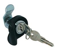 Unbekannt Tritón RAX-MS-X07-X1 - Cerradura para Distribuidor de Pared, Cierre Uniforme, Incluye 2 Llaves, Color Negro