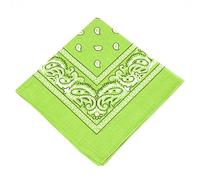 Unbekannt [Vendedor del Reino Unido] Bandana para hombre/mujer, cachemira, 100% algodón, verde claro, talla única