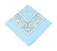 Unbekannt [Vendedor del Reino Unido] Bandana para hombre/mujer, pañuelo para la cabeza, cachemira, 100% algodón, azul bebé, talla única