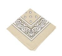 Unbekannt [Vendedor del Reino Unido] Bandana para hombre/mujer, pañuelo para la cabeza, cachemira, 100% algodón, beige, talla única