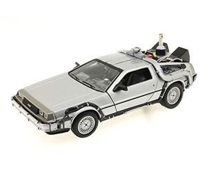 Unbekannt Welly - Maqueta del Delorean de Regreso al Futuro II (Escala: 1/24, Metal)