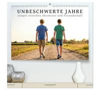 Unbeschwerte Jahre - Jungen zwischen Abenteuer und Freundschaft (hochwertiger Premium Wandkalender 2027 DIN A2 quer), Kunstdruck in Hochglanz: ... der Jugend in authentischen Bildern.