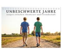 Unbeschwerte Jahre - Jungen zwischen Abenteuer und Freundschaft (Tischkalender 2027 DIN A5 quer), CALVENDO Monatskalender: Stimmungsvolle Momente ... der Jugend in authentischen Bildern.