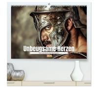Unbeugsame Herzen (hochwertiger Premium Wandkalender 2026 DIN A2 quer), Kunstdruck in Hochglanz: Mut und Stärke der Gladiatoren
