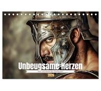 Unbeugsame Herzen (Tischkalender 2026 DIN A5 quer), CALVENDO Monatskalender: Mut und Stärke der Gladiatoren