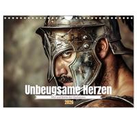 Unbeugsame Herzen (Wandkalender 2026 DIN A4 quer), CALVENDO Monatskalender: Mut und Stärke der Gladiatoren