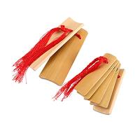 UNbit Allegro de bambú, badajo, 1 par de castañuelas de bambú Kuaiban chino Instrumento tradicional Allegro Instrumento de percusión manual for festivales