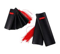 UNbit Allegro de bambú, badajo, badajo, instrumento de percusión, 1 par de instrumentos musicales de bambú de Kuaiban chino Castañuelas de percusión de mano tradicionales Instrumento de badajo for adu
