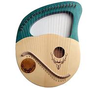 UNbit Arpa de regazo hecha a mano, Arpa de lira 21 Instrumentos de arpa de metal for principiantes, Instrumentos musicales Lira Arpa de caoba de madera Piano de violín griego El mejor regalo for amant