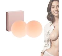 UNBIT Cakes Body - Funda para pezón sin costuras, para mujer, reutilizable, para vestido, Piel de champán, 12CM/4.72IN