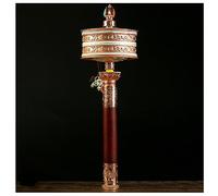 UNbit Rueda de oración tibetana de cobre, instrumento de oración budista tibetano de mano, for orar