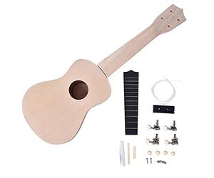 UNbit Ukelele de 21 pulgadas, herramienta de bricolaje, guitarra hawaiana, montaje manual, ukelele de viaje for aficionados