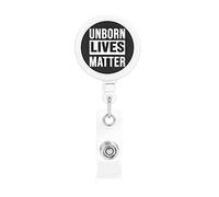 Unborn Lives Matter elige la vida retráctil titular de la insignia carrete Clip titular de la tarjeta de identificación para enfermera estudiante trabajador de oficina