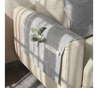 UNBOSTEN Organizador de sofá,Organizador para reposabrazos de sofá con Bolsillo Grande para Mando a Distancia de TV, reposabrazos Antideslizante, Bolsillo de Cama.-Light Gray||60 * 110cm
