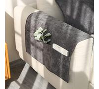 UNBOSTEN Organizador de sofá,Organizador para reposabrazos de sofá con Bolsillo Grande para Mando a Distancia de TV, reposabrazos Antideslizante, Bolsillo de Cama.-Dark Gray||60 * 110cm