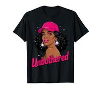 Unbothered Black Woman African American Afro Queen Camiseta