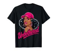 Unbothered Black Woman African American Afro Queen Camiseta