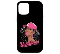 Unbothered Black Woman African American Afro Queen Carcasa para iPhone 12/12 Pro