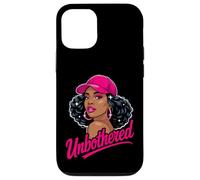 Unbothered Black Woman African American Afro Queen Carcasa para iPhone 12/12 Pro