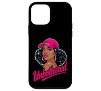 Unbothered Black Woman African American Afro Queen Carcasa para iPhone 12 Mini