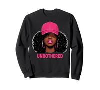 Unbothered Black Woman African American Afro Queen Sudadera