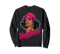 Unbothered Black Woman African American Afro Queen Sudadera