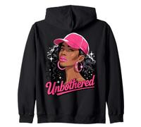 Unbothered Black Woman African American Afro Queen Sudadera con Capucha