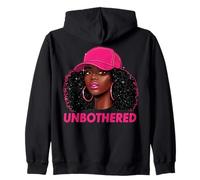 Unbothered Black Woman African American Afro Queen Sudadera con Capucha
