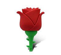 Unbrand Flash Drive Memory Stick Lindo Pen Drives portátiles 4 GB USB 2.0 Creativo del Disco De U Rose Pen Drive Data Storage Unidad Flash (Color : Red)