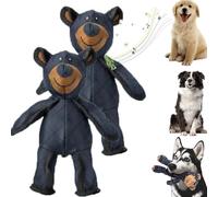 Unbreaka Bear - Oso de peluche irrompible 2.0 para perros, masticadores agresivos, juguete chirriante indestructible, mantenlos ocupados, duradero, resistente, juguete masticador para perros de raza
