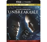 UNBREAKABLE (4K UHD Blu-ray) Samuel L. Jackson Bruce Willis (Importación USA)