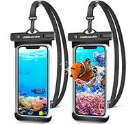 UNBREAKcable Funda Impermeable Universal, Bolsa Seca IPX8, Funda Subacuática para iPhone 13/12 Mini/12 Pro, iPhone 11 Pro MAX, X/XS/XR/XS MAX, Samsung Galaxy S22 Ultra hasta 7 Pulgadas- 2 Paquetes