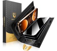 UNBREAKcable MU Series - Protector de pantalla de vidrio templado antiprivado para iPhone 17 Pro de 6.3 pulgadas, paquete de 2