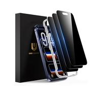 UNBREAKcable Panzer - Protector de pantalla de privacidad para iPhone 17 Pro (6,3 pulgadas, antiespía, resistente a los arañazos, antihuellas y sin burbujas, 3 unidades)