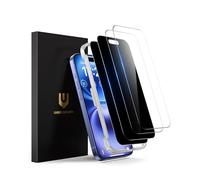 UNBREAKcable Paquete de 4 protectores de pantalla para iPhone 16-2 vidrios templados de privacidad + 2 vidrios transparentes doblemente irrompibles para iPhone de 6,1 pulgadas