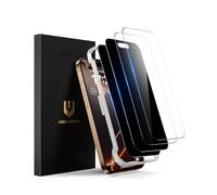 UNBREAKcable Paquete de 4 protectores de pantalla para iPhone 16 Pro Max - 2 vidrios templados de privacidad + 2 vidrios transparentes doblemente irrompibles para iPhone de 6,9 pulgadas
