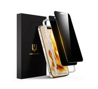 UNBREAKcable Película de Privacidad para iPhone 16 Pro Max, Vidrio Antiespía 28°, Película de Vidrio Templado Completo, Antiarañazos, Dureza 9H, Grado Militar, 99,99% HD, Tacto Sensible, Paquete de 2