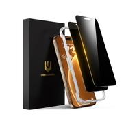UNBREAKcable Película de Privacidad para iPhone 16 Pro, Vidrio Antiespía 28°, Película de Vidrio Templado Completo, Antiarañazos, Dureza 9H, Grado Militar, 99,99% HD, Tacto Sensible, Paquete de 2