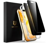 UNBREAKcable Privacidad Protector de Pantalla para iPhone 15, Cobertura Completa Antiespía Vidrio Templado Protector [Verdadera Protección Antiespía de 28°] para Apple iPhone 15 6.1" - Paquete de 2