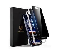 UNBREAKcable Protector de Pantalla de Privacidad para iPhone 17 Pro, Vidrio Templado Inastillable [Verdadero Antiespía de 28°] [Dureza 9H] [Marco de Fácil Instalación] Protector Privado para iPhone de